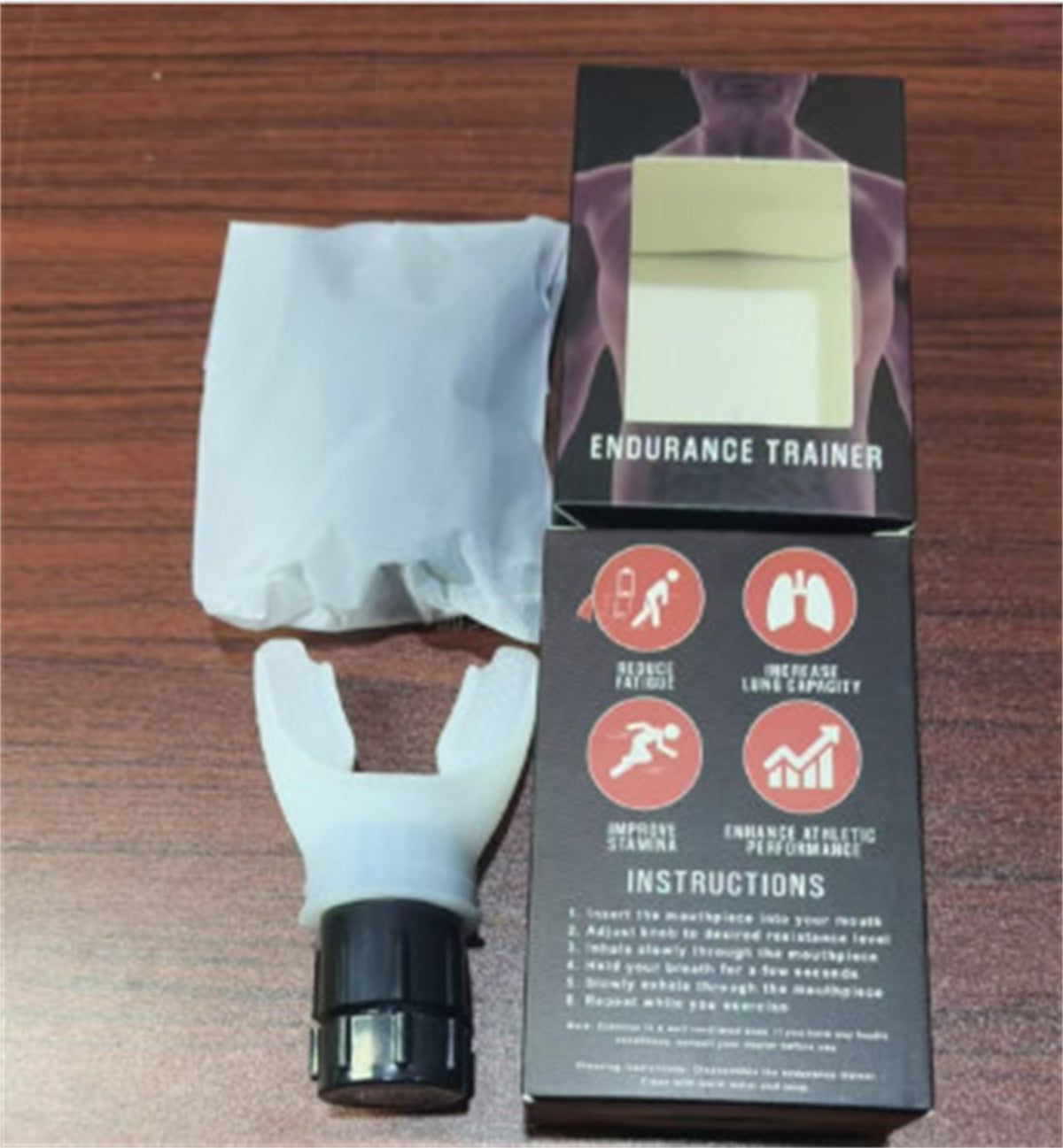 Portable Breathing Trainer Increase Vital Capacity Aerobic Adjustable Resistance Increase Vital Capacity