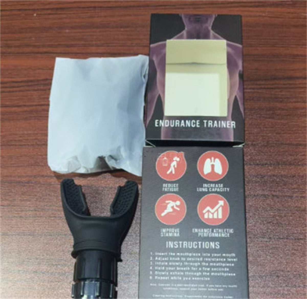 Portable Breathing Trainer Increase Vital Capacity Aerobic Adjustable Resistance Increase Vital Capacity